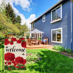 YCDMLJC spring flag suits garden, porch, and entryway decor with seasonal cheer.