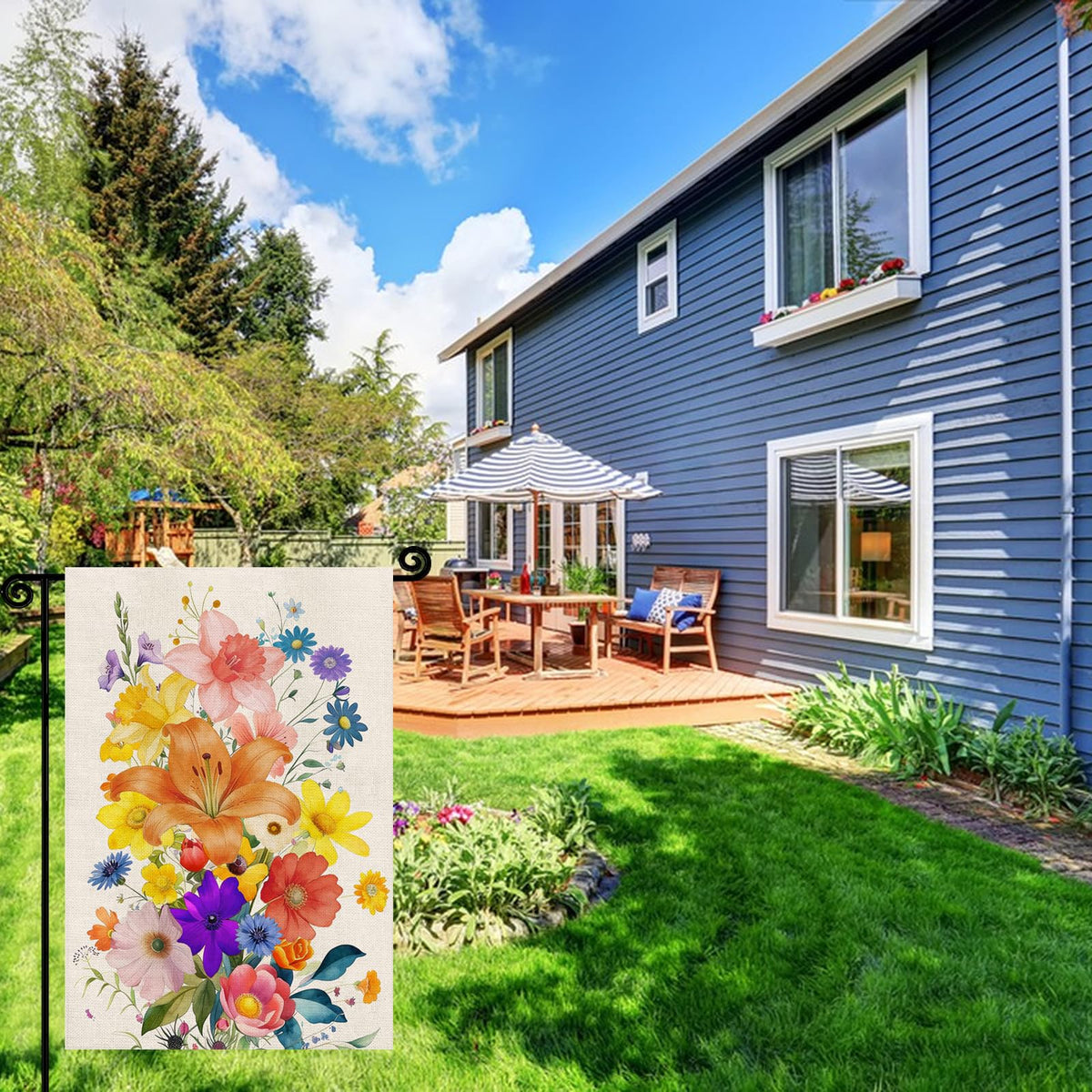 YCDMLJC spring gatherings yard decor flag boosts festive outdoor spaces