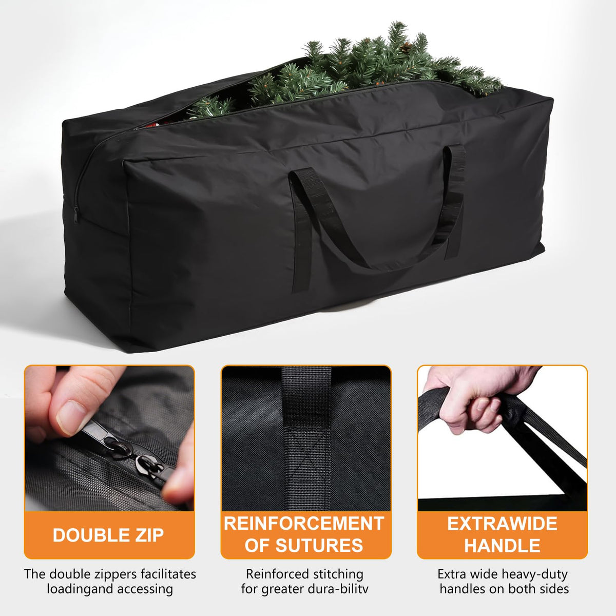 Yczzzj patio cushion storage bag waterproof fabric for weather resilience.
