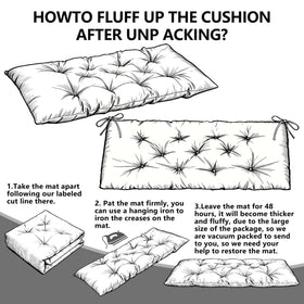 Yddsky floor cushion for bench use great for lounging.