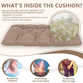 Yddsky wicker seat cushion thick soft pad.