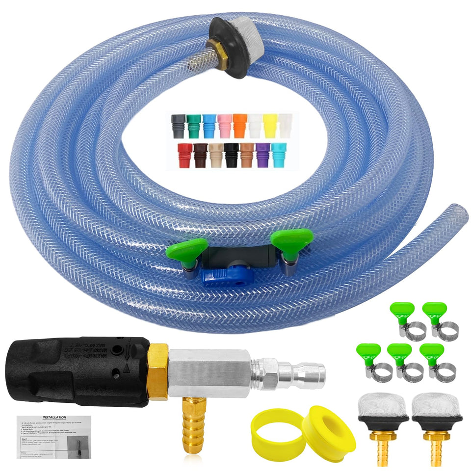 YDHFTYS adjustable long-range nozzle 0–65° for versatile outdoor cleaning.