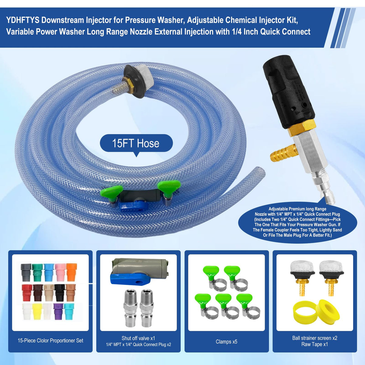 YDHFTYS downstream injection kit for precise on-site chemical mixing