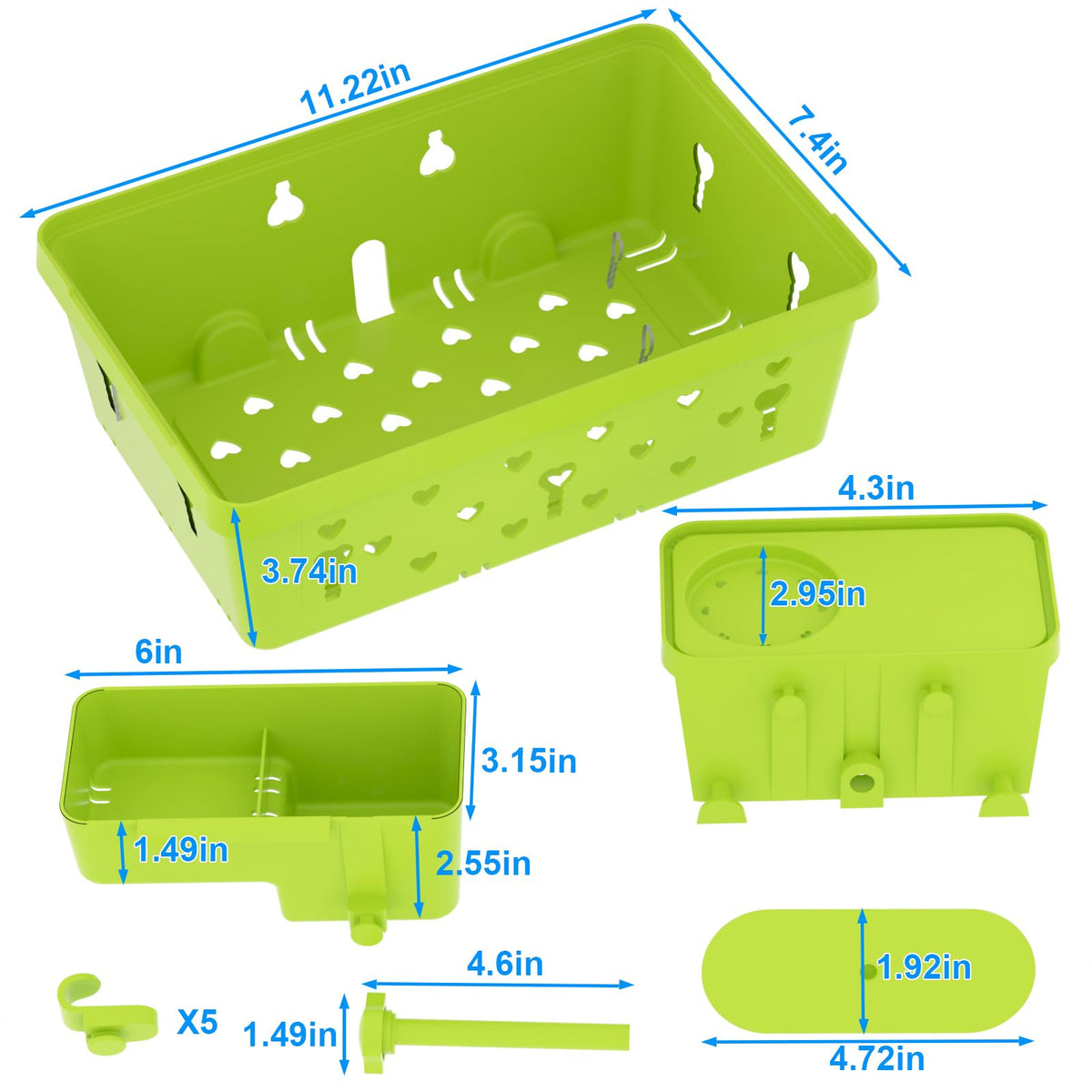 YDHZ easy-assembly pool basket enables quick setup and compact storage.
