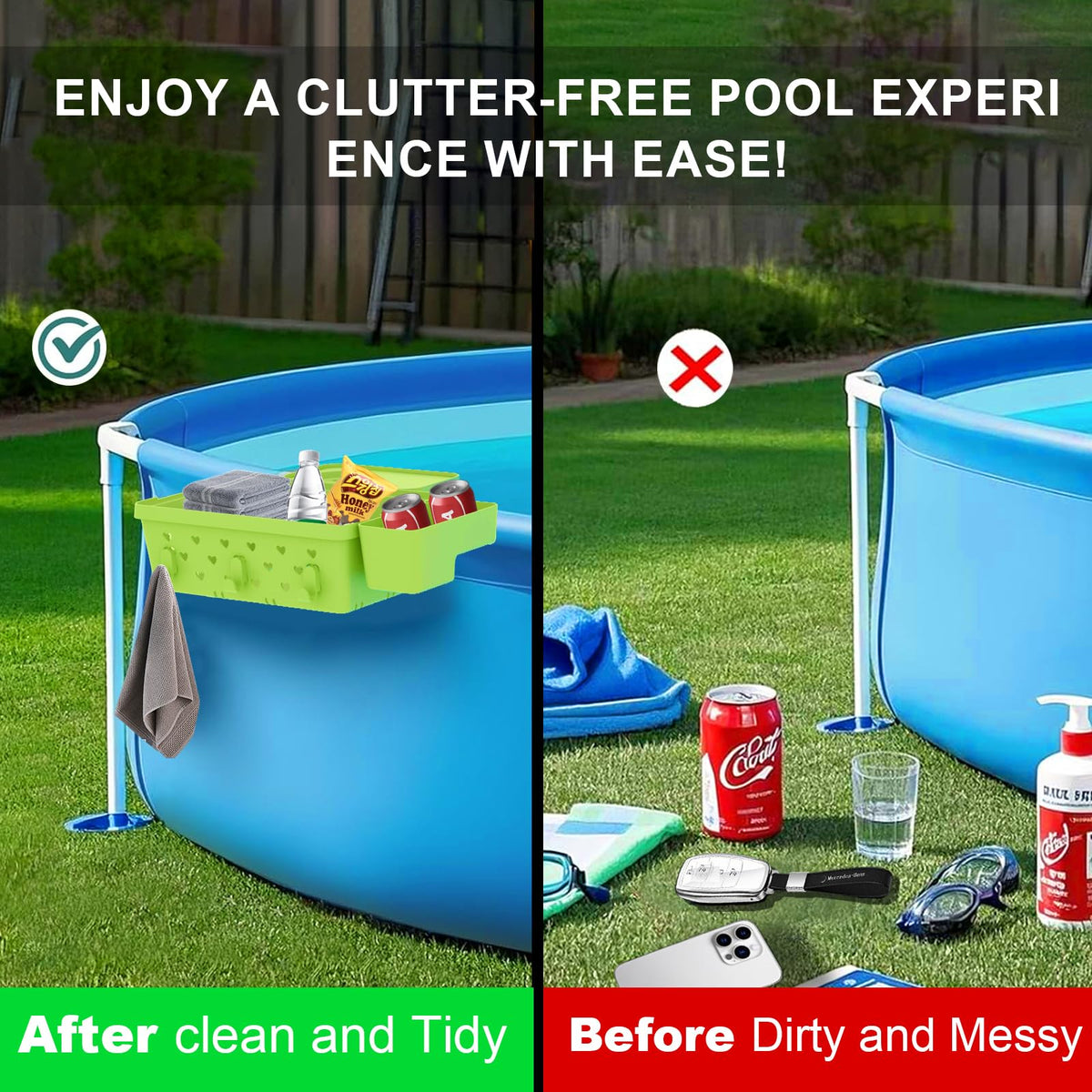 YDHZ basket has rounded edges to protect skin and pool surfaces.