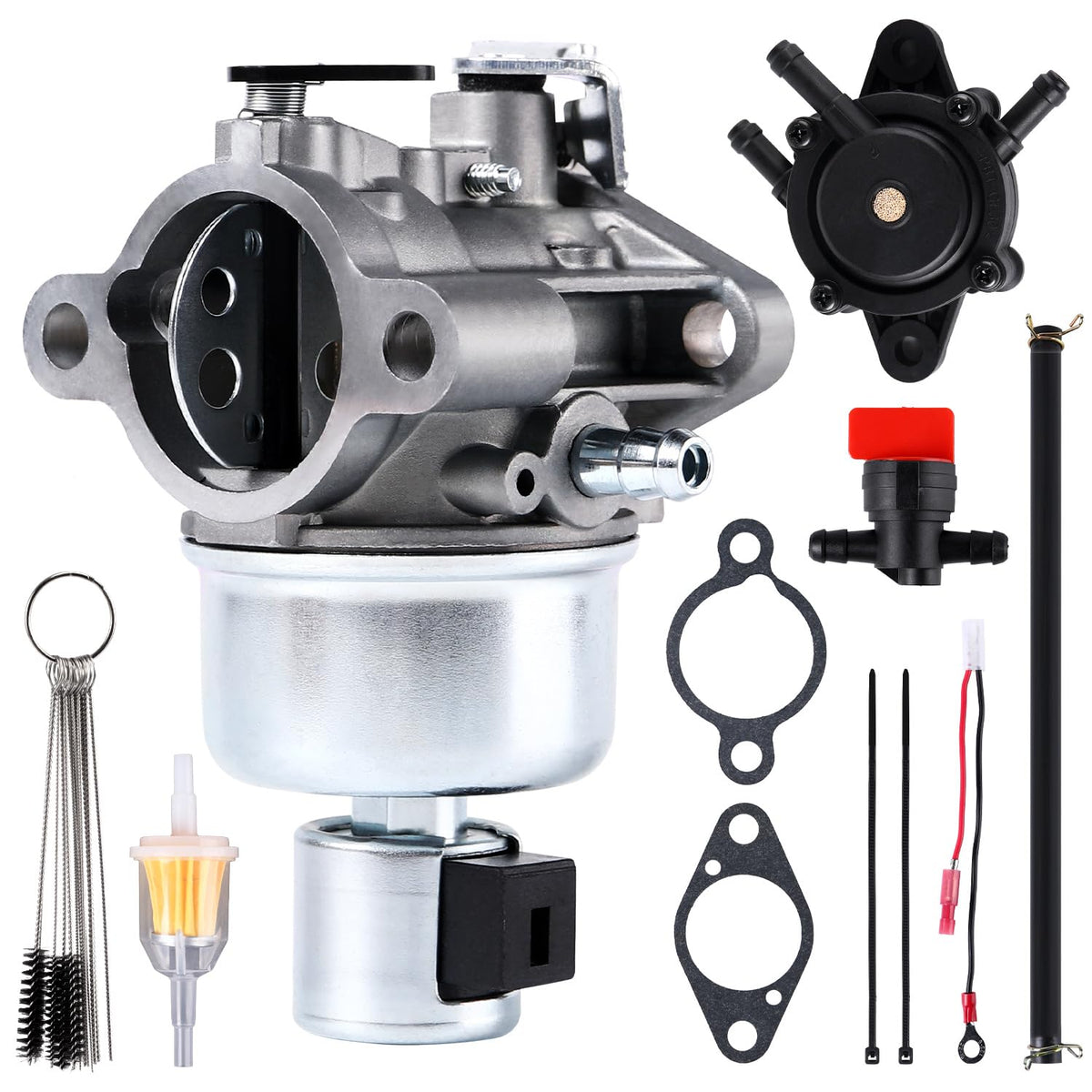 YDO Kohler SV590 carburetor front view shows durable construction for dependable performance.