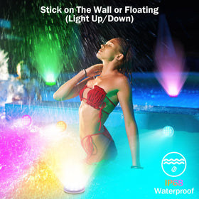 YDXZBC Pool Lights color spectrum with 22 colors for versatile mood lighting.