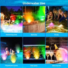 YDXZBC Pool Lights glue mount adapts to smooth or textured surfaces.