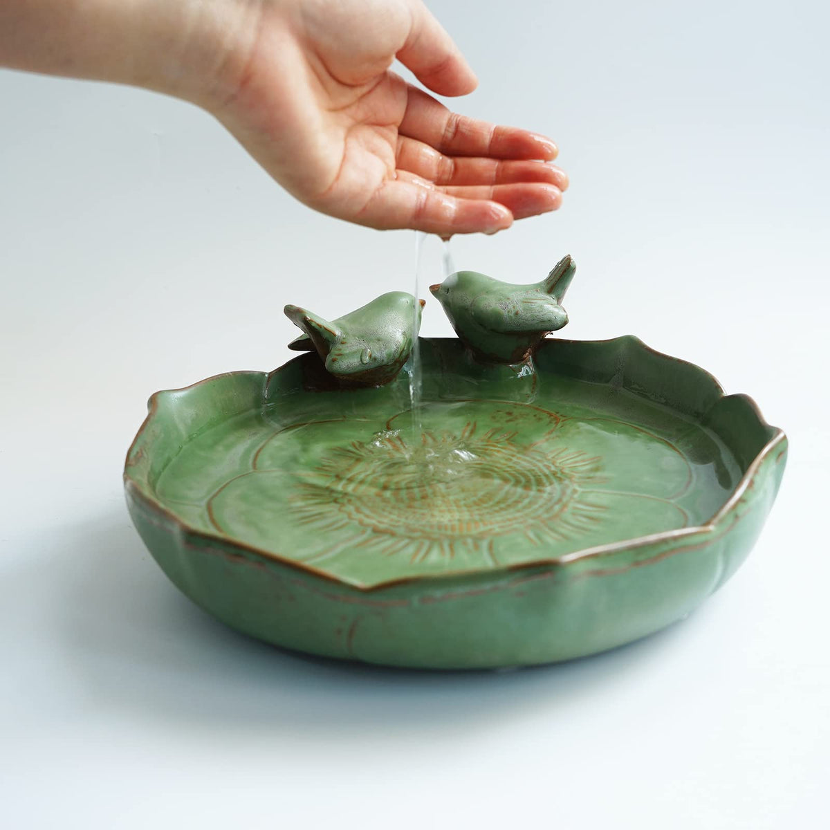 Yeaco versatile bowl usable as succulent pot or garden decor