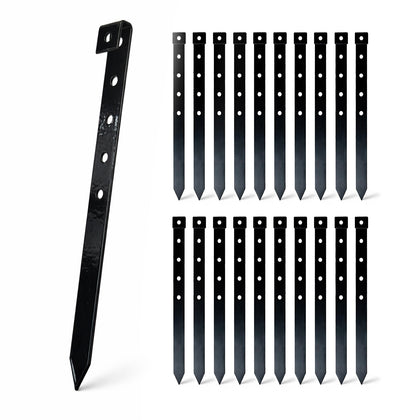 Yeahjiae 10-inch flat-top stake for quick, secure installation.