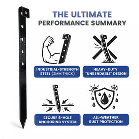 Yeahjiae 20-pack landscape stakes suitable for diverse outdoor projects.