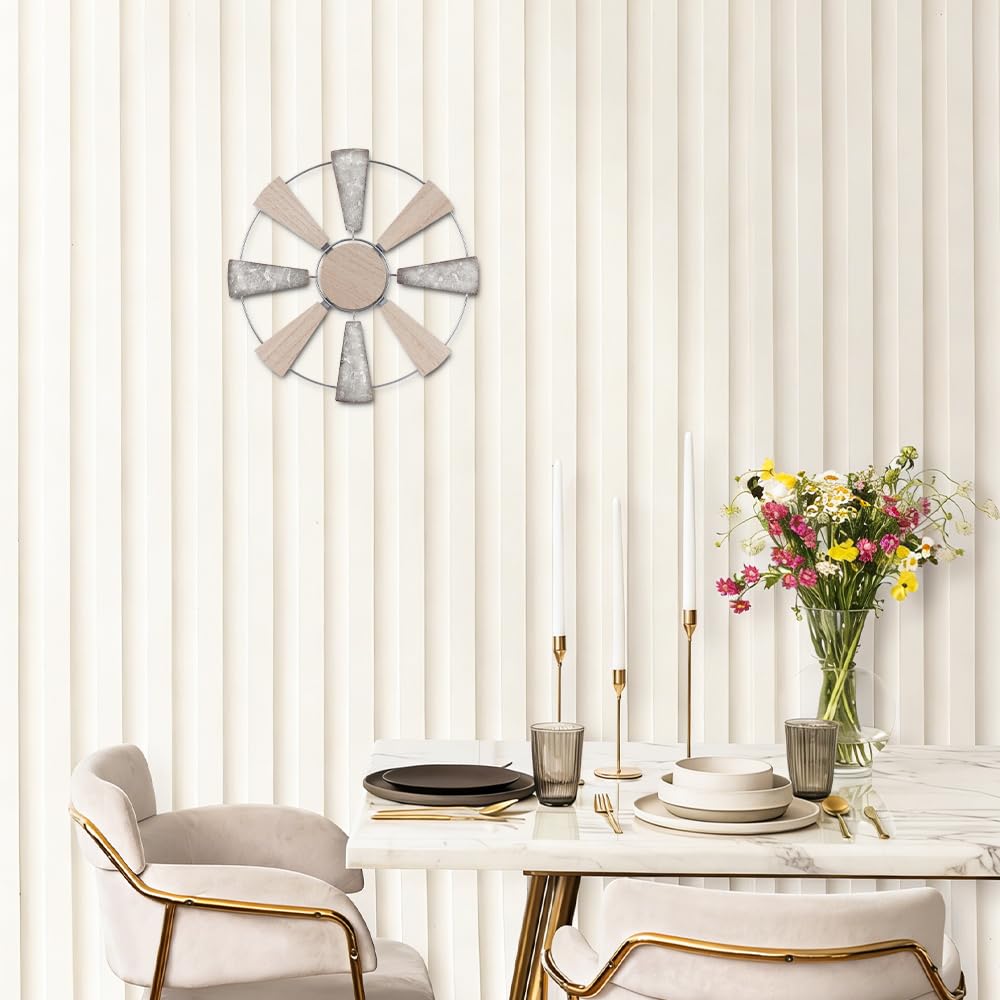 YEAHOME entryway windmill wall decor creates an inviting first impression.