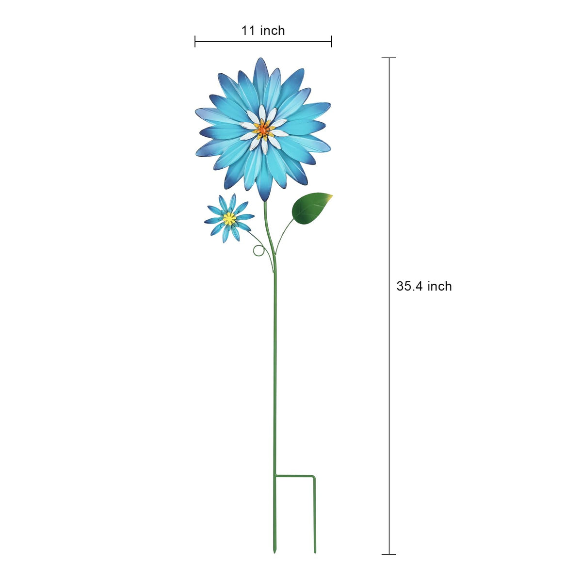 Stakes add spring atmosphere to porch and yard.