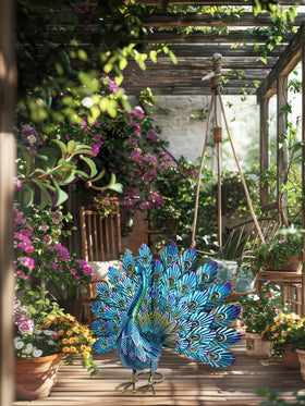 YEAHOME vibrant yard ornament adds color and charm to patios and gardens.