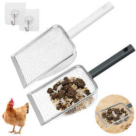 YEAROCK 2-pack chicken poop scooper shown for coop cleaning