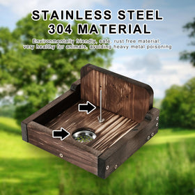 YEBGMS Squirrel Feeder tree-mount setup provides stable outdoor installation.