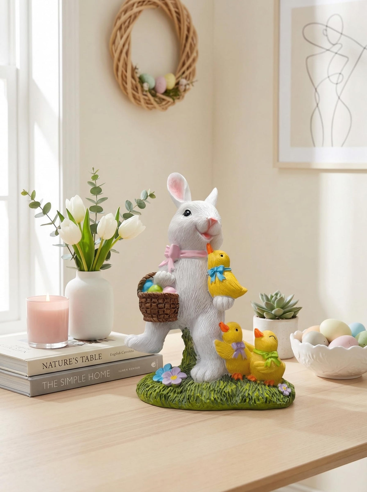 YECRUX Bunny Decor for indoor or outdoor display.