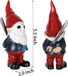 YECRUX weather-resistant resin gnome stands up to outdoor use.