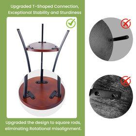 Yedcxup corner plant stand positioned beside a window for space-saving decor.