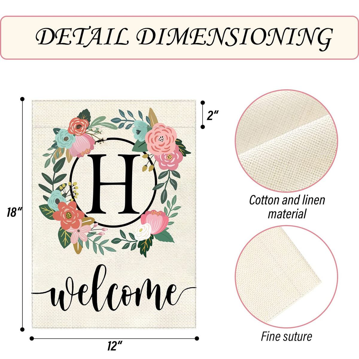YeeCASE floral design flag brightens porches and gardens