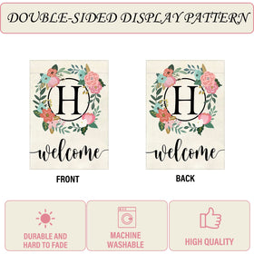 YeeCASE last-name initial garden flag highlights family welcome