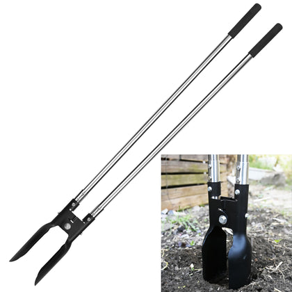 YEELOR post hole digger blade shows durable manganese steel for clean holes.