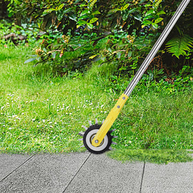 YEELOR edger blade close-up shows sharp, rust-proof edge for clean lines.