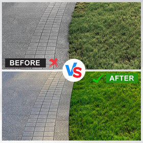 YEELOR edger trims garden beds and sidewalks with crisp lines.
