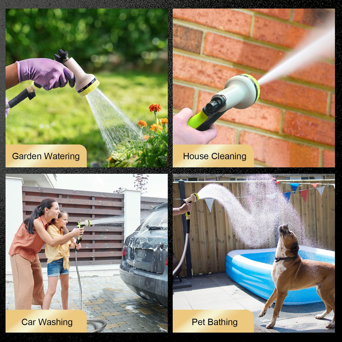 Yeenuo all-weather durability ideal for yard, patio, and pool tasks