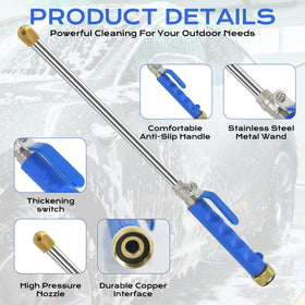 Yeesingsen Jetnozzle in fan spray mode for broad, even coverage