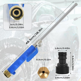 Yeesingsen Jetnozzle gutter cleaning tool enables reach and debris removal