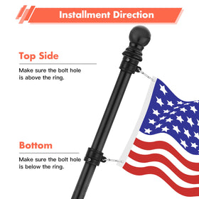Yeesun grommet-friendly rings connect flags securely in any weather.