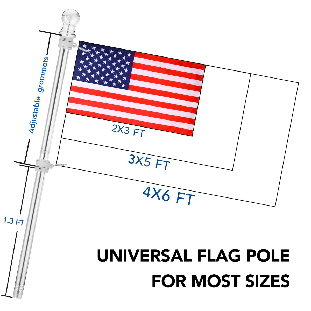Yeesun rust-resistant coating protects outdoor flag pole