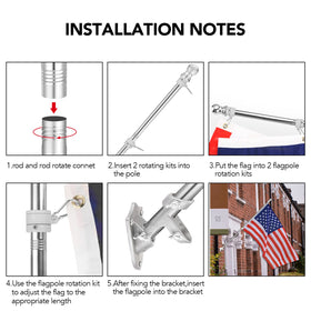 Yeesun weather-resistant flag pole designed for rain and wind