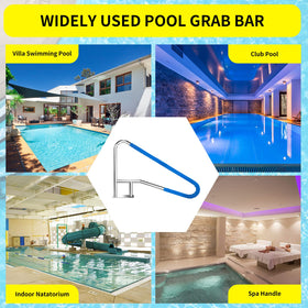 Yeezoo pool entry rail with accessories enables quick setup.