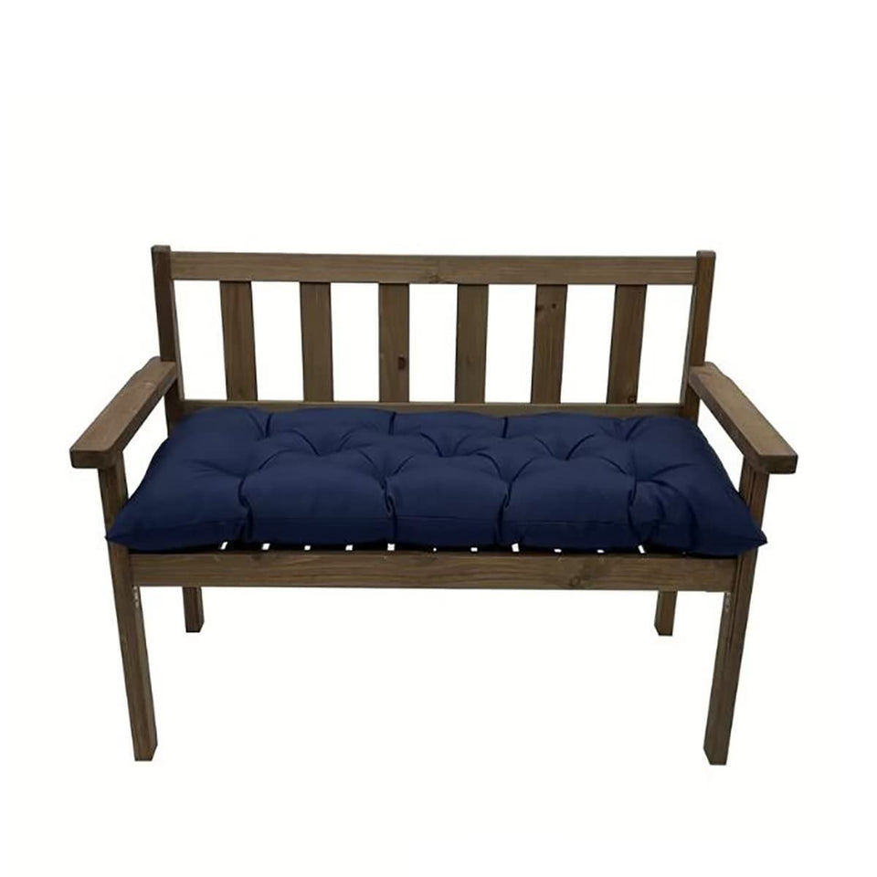 Yefound navy blue outdoor chair cushion adds comfort on 40x20 benches, weather-resistant.