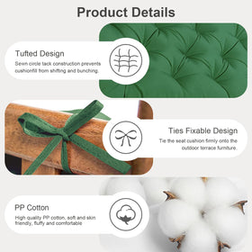 Thick padding of the Yefound cushion adding comfort for outdoor lounging