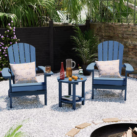 YEFU Adirondack side table easy to assemble in five simple steps.