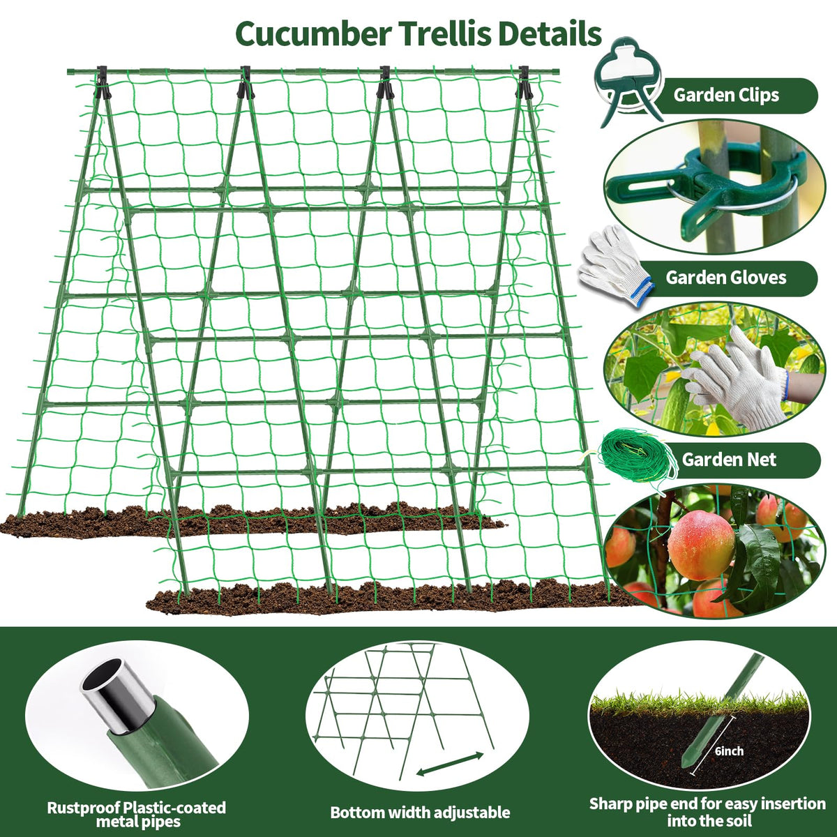 Yeghujar detachable design makes compact storage after harvest easy.