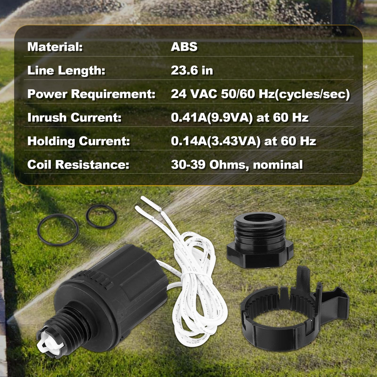 YEHERIT solenoid kit installation instructions included for easy, tool-free maintenance