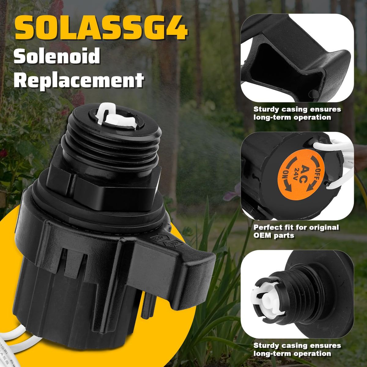 YEHERIT solenoid kit spring linkage supports reliable valve response in outdoor conditions