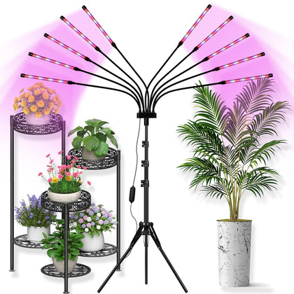 Yehsence Grow Lights 10-in-1 head array delivers broad indoor coverage.