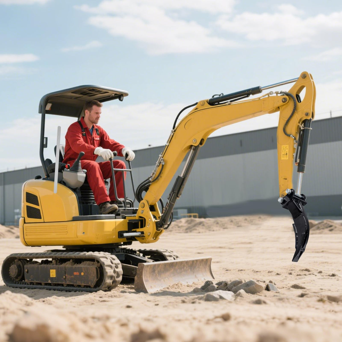 Yeipower ripper at a demolition site boosts on-site productivity.