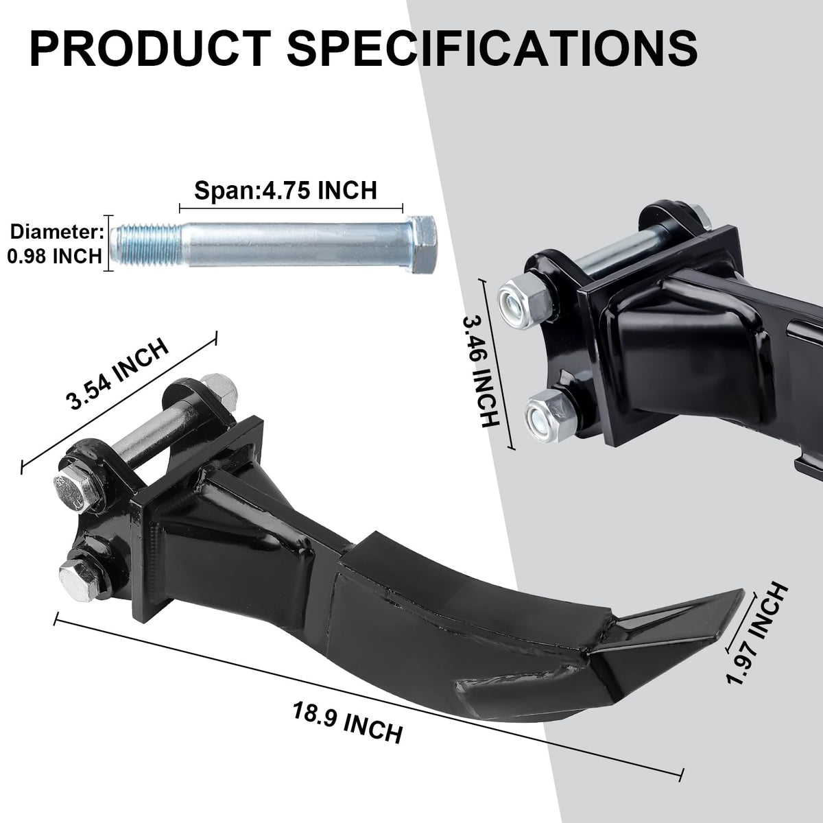 Yeipower ripper installation demonstrates easy mounting on compatible machines.