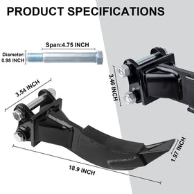 Yeipower ripper installation demonstrates easy mounting on compatible machines.