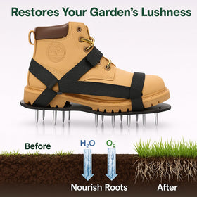 YEIZWNI aerator shoes enable efficient lawn care by helping air and water reach roots.