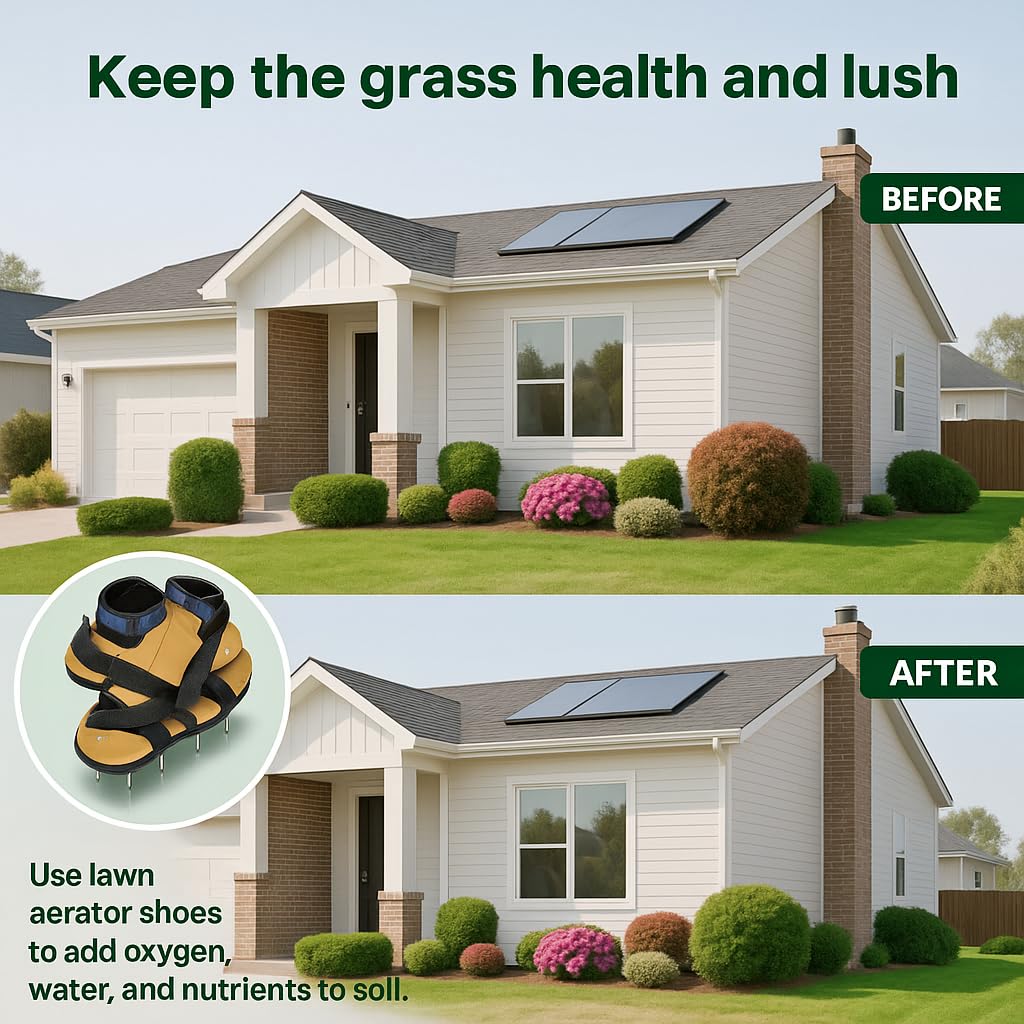 YEIZWNI heavy-duty construction lasts season after season for regular lawn aeration.