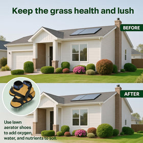 YEIZWNI heavy-duty construction lasts season after season for regular lawn aeration.