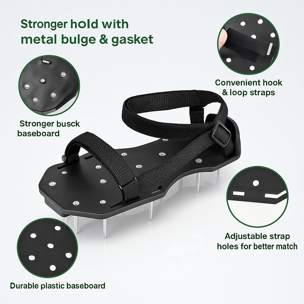 YEIZWNI one-size-fits-all design fits a wide range of feet during yard work.