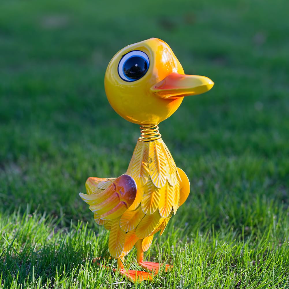 Compact 10.8-inch statue fits flower beds and entryways without overwhelming space.